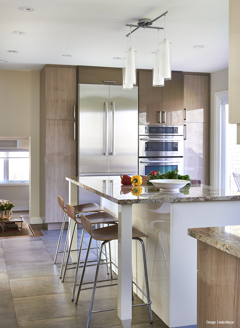 Mid Century Modern Kitchen, Kitchen Design, Linda Mazur Design Group